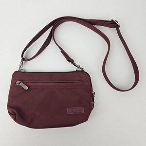 Tracker Burgundy Travel Crossbody Purse